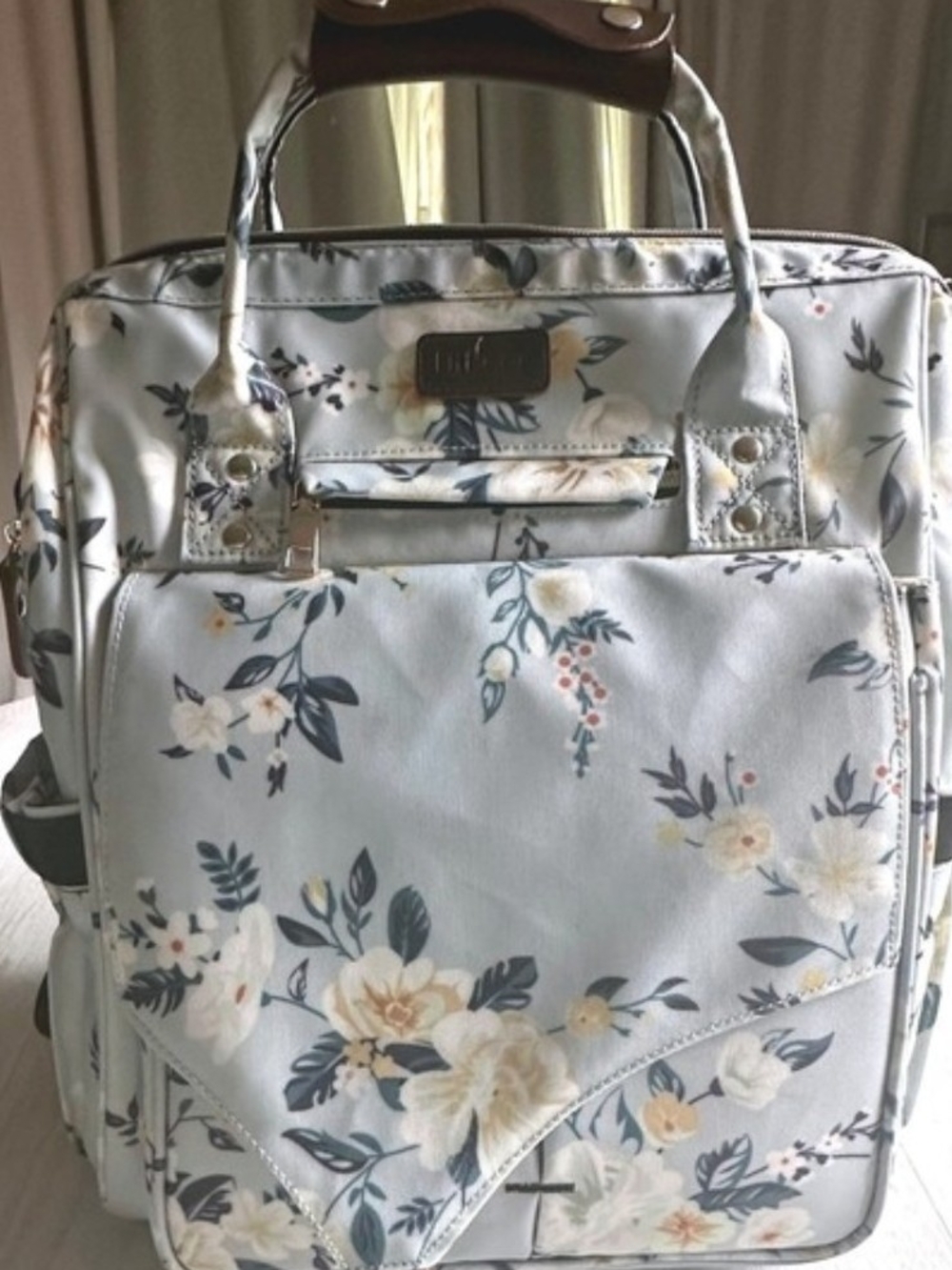 Floral Backpack Diaper Bag